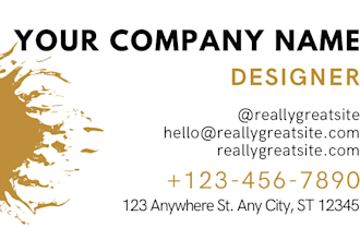 design a professional and modern business card for you