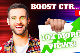 design attractive clickbait and eye catchy youtube thumbnail