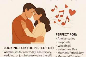 produce custom songs for your  loved ones