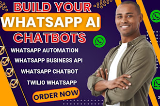 build whatsapp ai chatbots, whatsapp automation, business API, twilio whatsapp