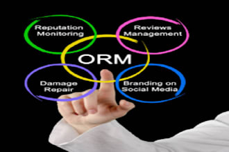 do  ORM, services to suppress negative links, online reputation management