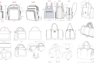 design your bag, handbag, backpack,wallet,tech pack, purse,and tote bag design,