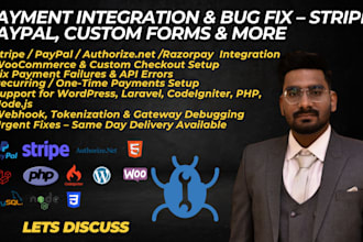 integrate stripe, paypal, authorize net in your website