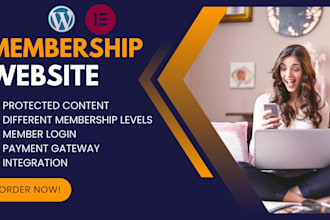create wordpress membership website using membership pro, subscription website