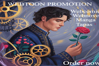 skyrocket organic viral promotion for webtoon, wattpad, manga, and tapas