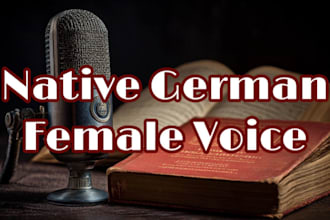 be your female native german voice actor