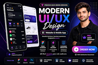 design responsive UI UX web designs in figma with prototypes