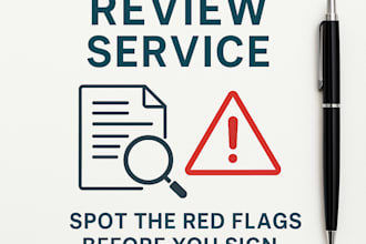 review your contracts and flag any issues