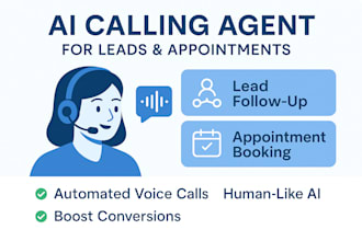create a smart ai voice calling agent for lead follow up and appointment setting