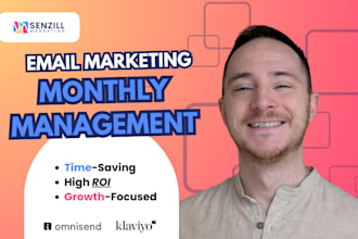 be your monthly email marketing manager
