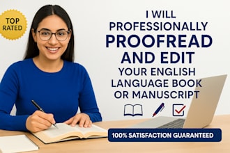 proofread and edit your english language book or manuscript