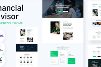 do financial advisor website, tax website, consultation website using wordpress