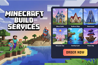 be your professional map builder and build anything you want in minecraft
