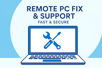 provide remote IT support and fix your computer issues
