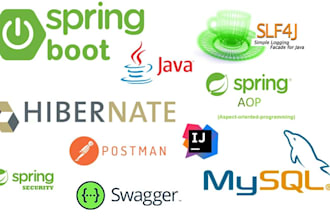 develop rest api and backend using java spring boot