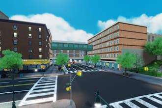 design realistic roblox map, environment, buildings and assets in roblox studio