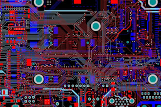 do pcb design pcb layout and pcb board by using  altium gerbar bom file