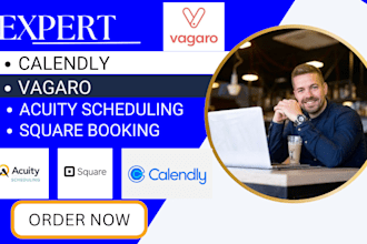 quickly integrate calendly acuity scheduling vagaro square booking wix