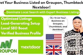 do local business listing on groupon, list service on groupon nextdoor thumbtack
