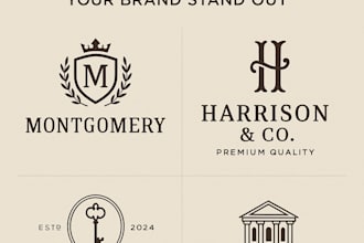 design a classic and professional logo that makes your brand stand out