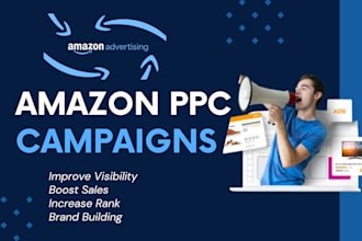 setup manage and optimize your amazon PPC campaigns, amazon fba PPC ads expert
