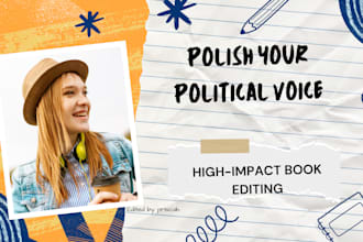 line edit, copy edit, and proofread your political book or nonfiction manuscript