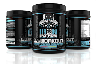 do supplement label design or 3d bottle mockup