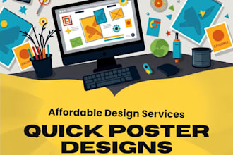 do poster design as you wish for low budget