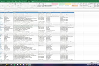 do data entry, data research, data clean up, writing