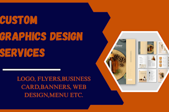 design business flyers, logo, leaflet, brochure, and postcards