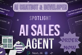 develop saas ai sales agent website ai sales funnel assistance customer support