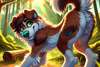 draw custom furry art nsfw and character illustrations