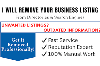 remove your business listing from directories across all search engines