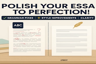grammar check, copy edit and proofread your essay