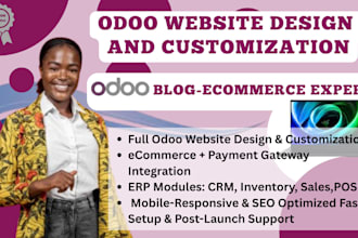 develop odoo ecommerce website customize odoo erp modules expert odoo developer
