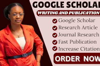 write and publish article in google scholar peer reviewed indexed journal