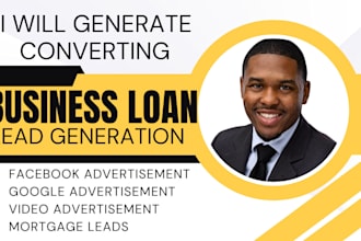 business loan leads mca payday mortgage leads loan video ad, facebook, google ad