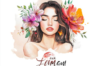 create beautiful hand drawn botanical boho logo
