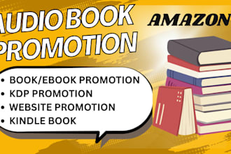 promote audiobook, acx and kdp promotion ebook marketing with social media
