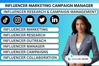 be your influencer manager influencer marketing research outreach campaign