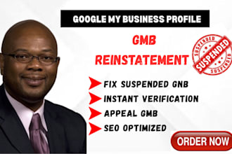 reinstate and fix suspended google my business profile suspension