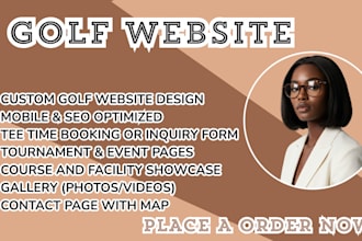 golf website golf course website golf club website golf booking website