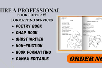 write ghostwrite format design nonfriction romance prose chapbook poem indesign