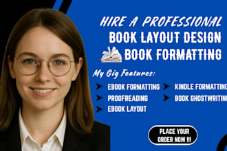 do amazon KDP ebook formatting, kindle and paperback formatting and book design