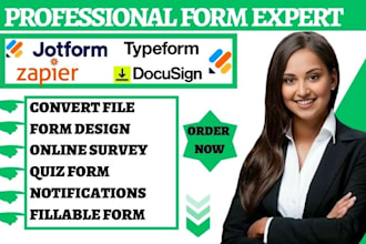build an online form surveys quiz form fillable pdf form jotform typeform zapier