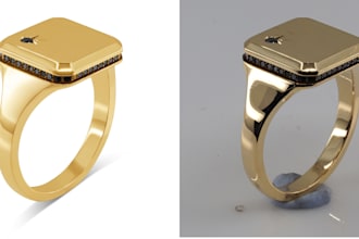 do high end jewelry retouching to make your products shine
