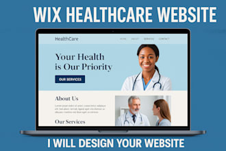 design a professional wix healthcare website for your medical practice