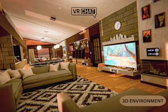 make a stunning vrchat world vrc world virtual reality metaverse 3d environment