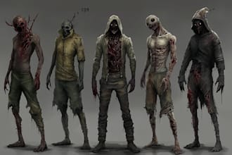 creat fantasy horror and any fantasy horror character