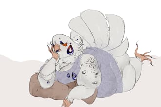 draw your character, fursona, nsfw or sfw
